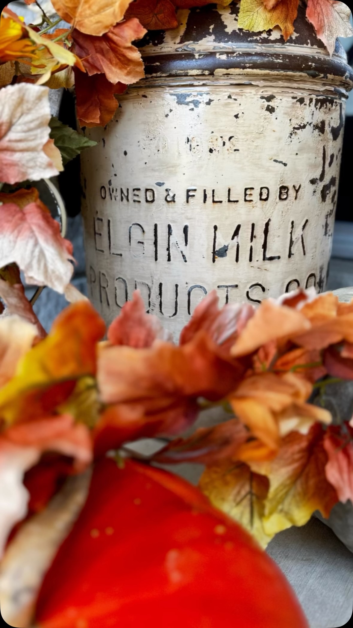 Here it is! 🍂🍁🪾 #autumnesthetic 
https://youtu.be/WnR1VYREwWQ?
In this video ⬆️ I upcycled thrifted items for a front door makeover.  I mentioned I might change the decor I made there  for a fall vibe. Done! Watch the video to see what I thrifted how I transformed them (cue fake rust effect) and how I chose to decorate. 
#outdoordecor #fallvibes🍂🍁❤️ #automne🍁 #cozyseason 
🇫🇷 dans ma video plus haut j’ai crée une deco extérieure avec des objets usagés et quelques techniques pour un effet vieillot et un effet rouillé. Mais là, j’ai changé pour un thème automne,  propice pour la saison.